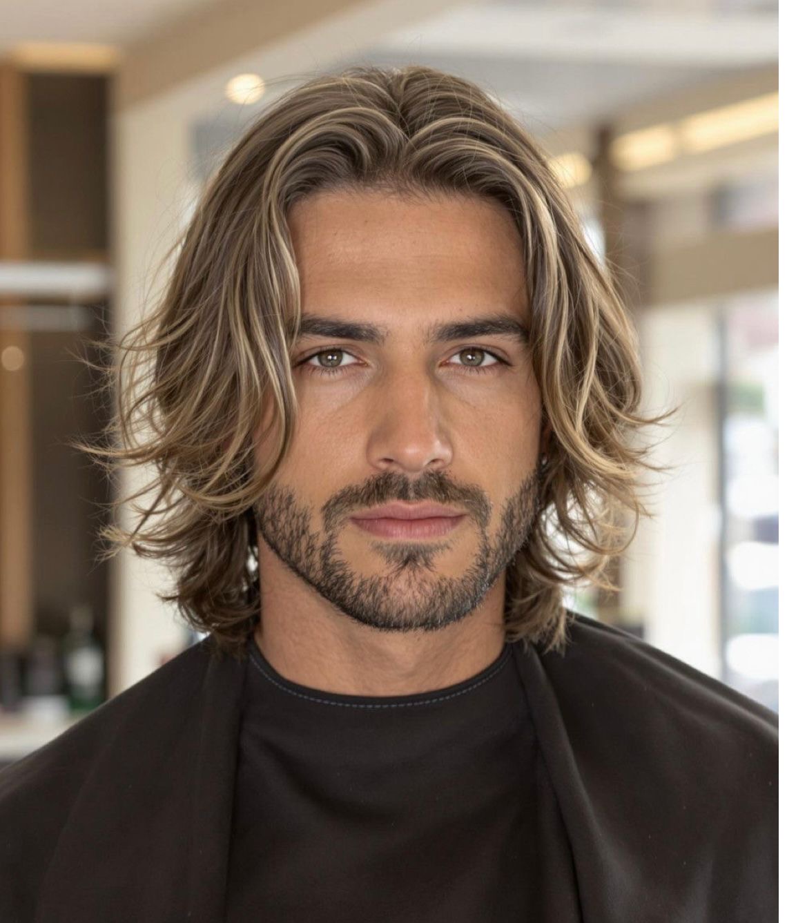 Coupe masculine balayage blond